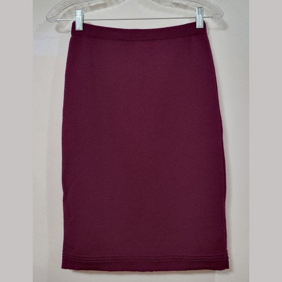 Wool Pencil Skirt, High Waisted - Size XS - Picture 2 of 6